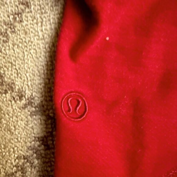 lululemon athletica red pullover hoodie with sueded cotton ruffles in back - 8 - Picture 10 of 12